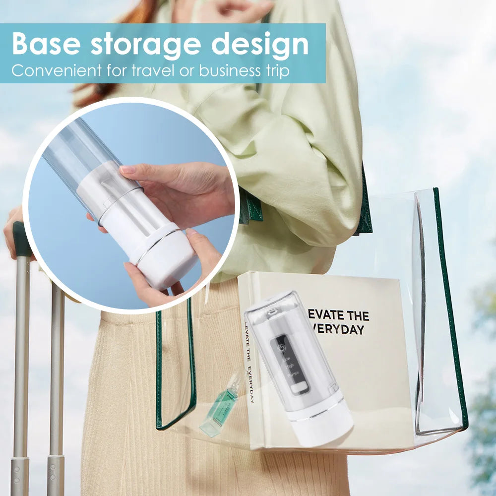 Portable Oral Irrigator Water Flosser Dental Water Jet Tools Pick Cleaning Teeth 230ML 4 Nozzles Mouth Washing Machine Floss