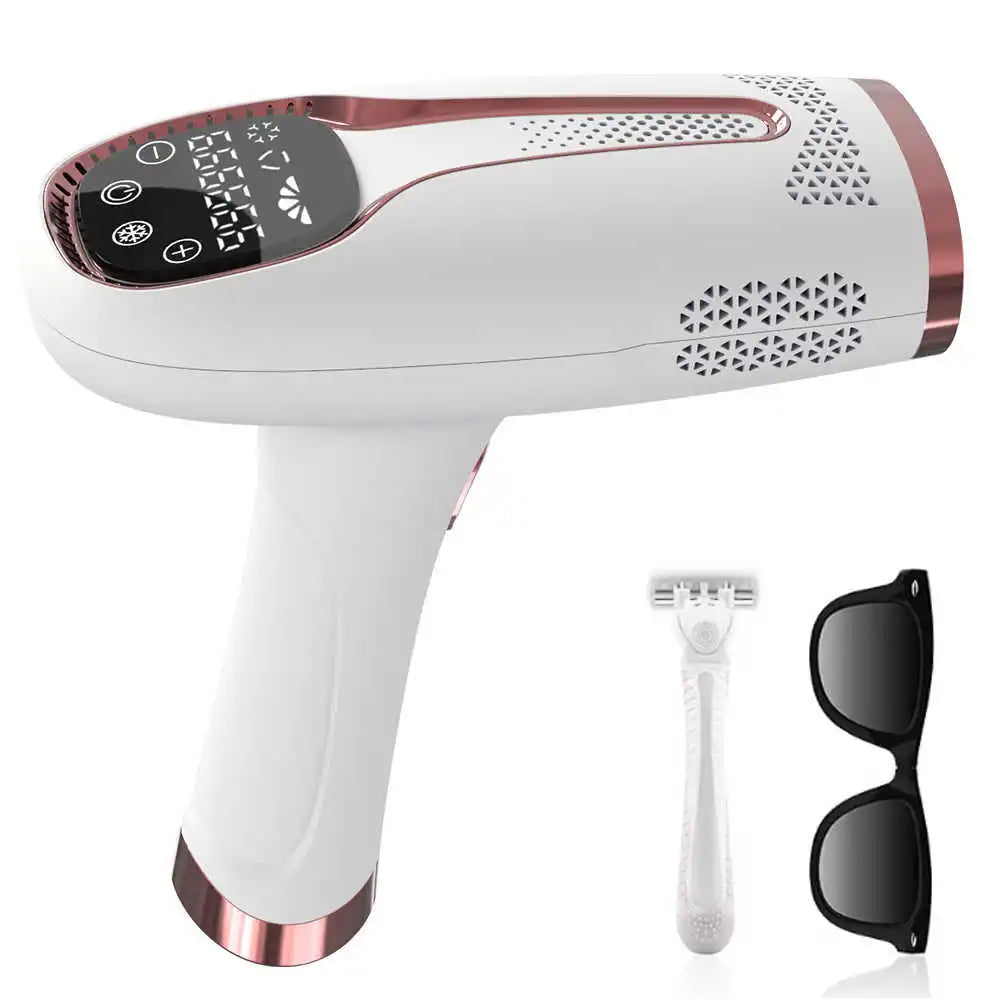 IPL Hair Removal Device 990000 Flashes for Women Painless Permanent Laser Epilator for Body Bikini and Facial Hair Home Use
