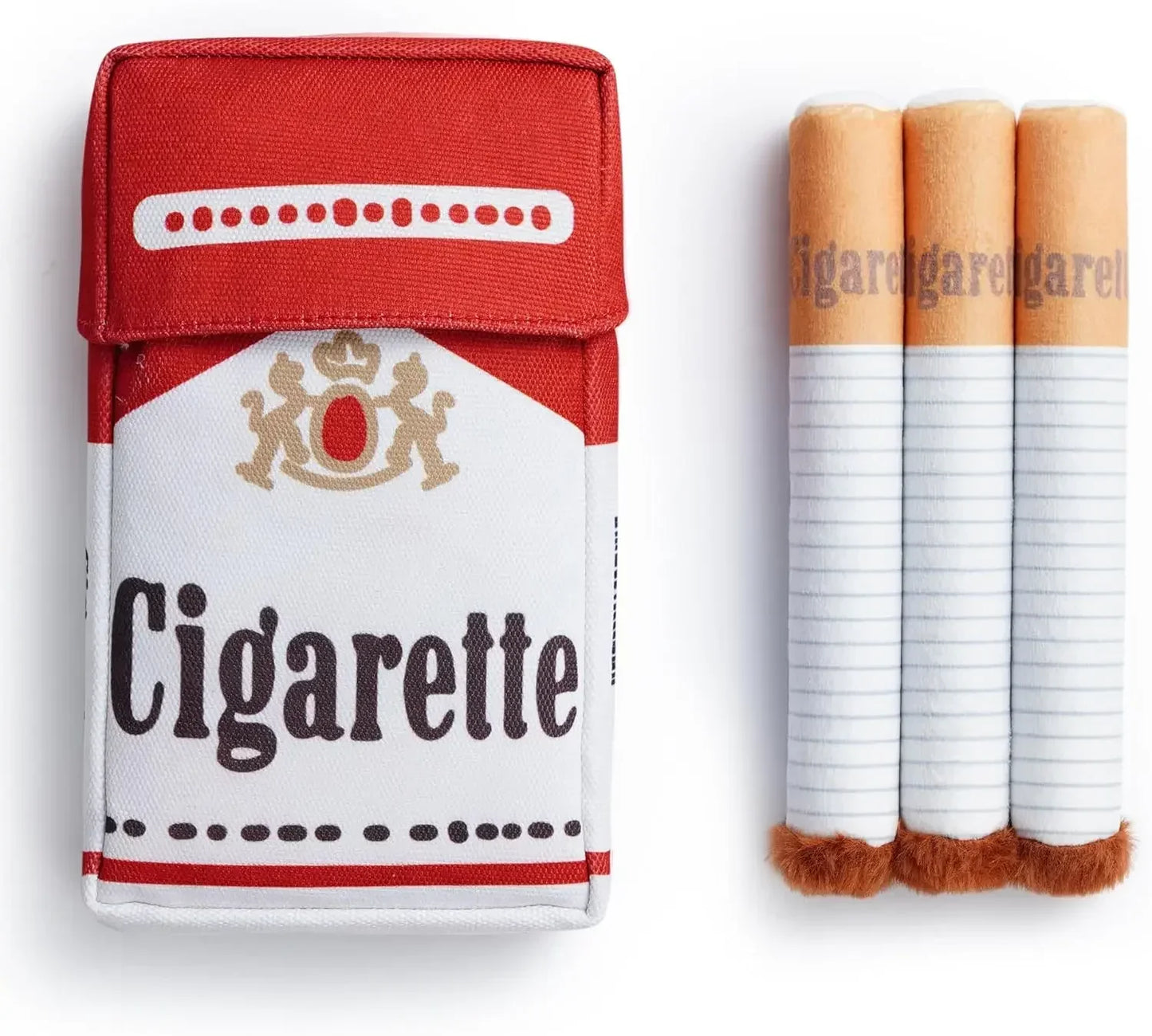 Funny Plush Interactive Cigarette Dog Toy - Chew-Friendly, Giggling Gift Box for Fun-Loving Dogs!