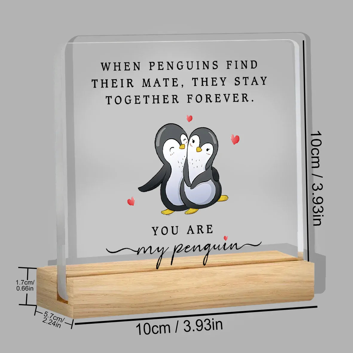 Gifts for Him, Her, Anniversary Romantic Gifts for Men or Women, I Love You Acrylic Plaque Gifts, Birthday Gifts for Girlfriend