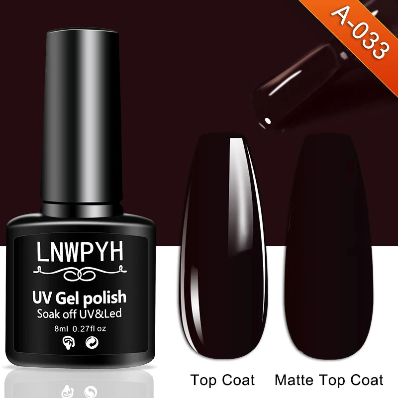 Nail Gel Polish 36 Color Gel Nail Polish Semi Permanent Gel Vernis Base Top Coat Nail Art Manicure Soak Off LED UV Gel Varnishes