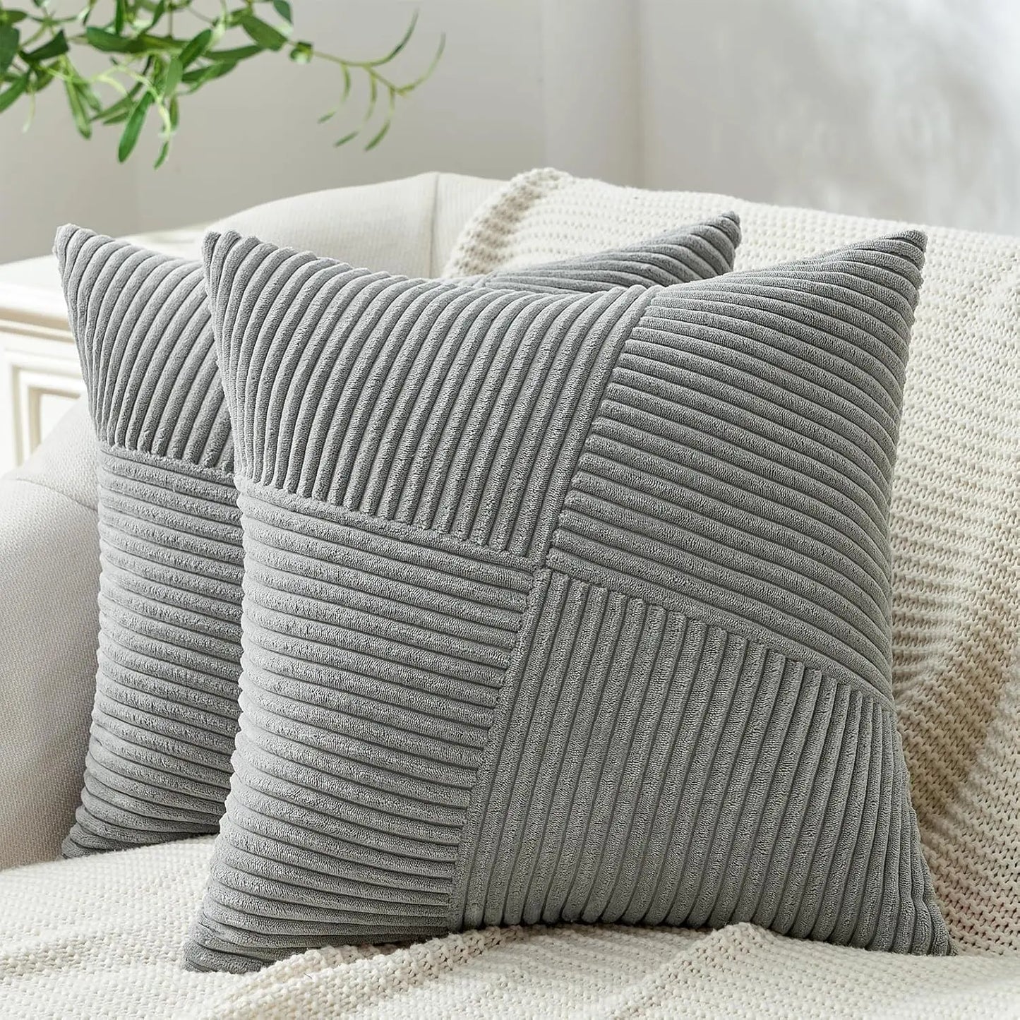 2025 New Spring Decorative Throw Pillow Covers Corduroy Boho Windmill Textured Cushion Cover 45x45CM Pillowcases Home Decor