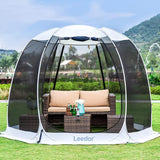 Pop Up Screen House, 6-10-15 Person Outdoor Screen Tent,Camping Screen Room with Carry BagScreened Gazebo with Mosquito Netting,