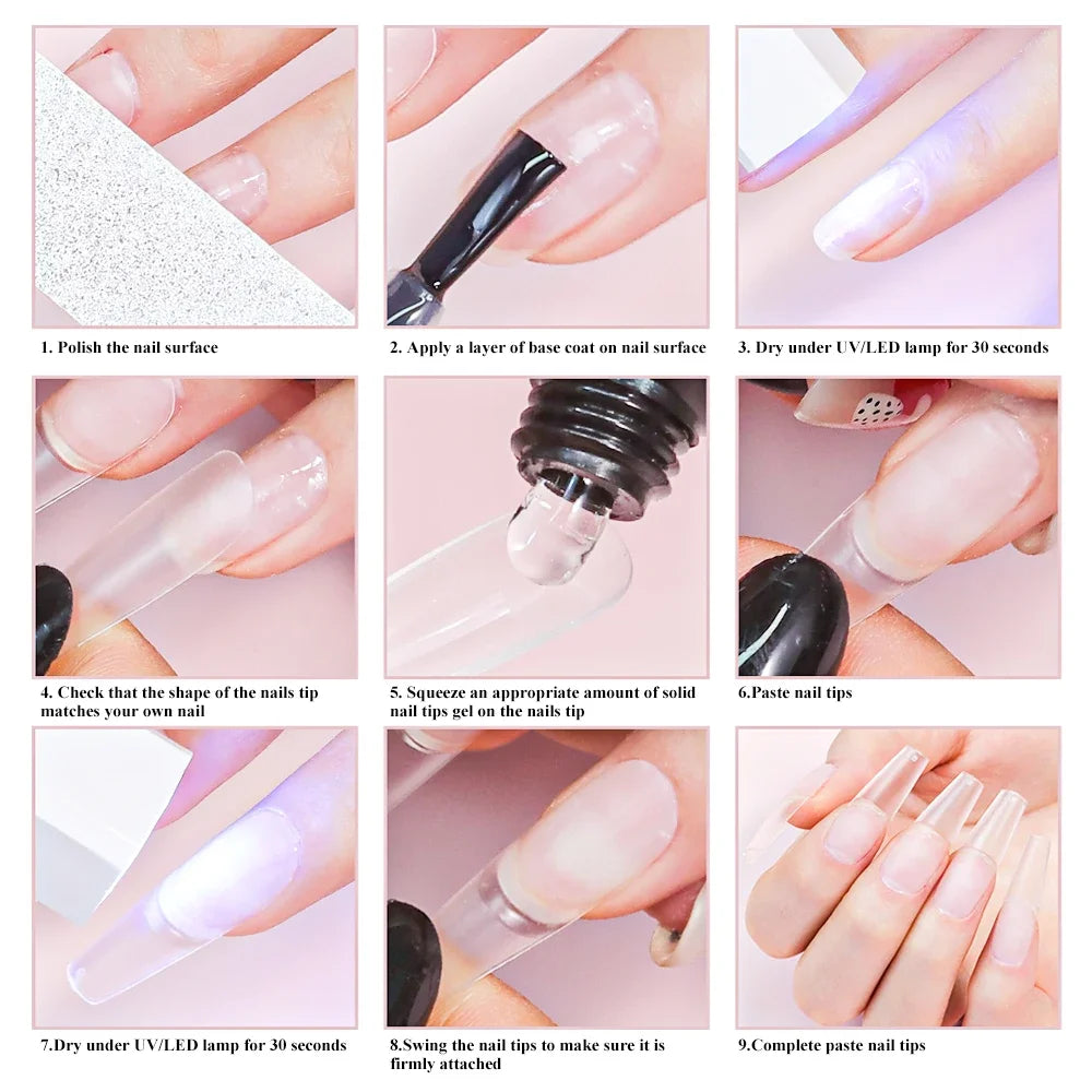 LIMEGIRL 20ml/30ml Strong Gel Nail Glue UV Nail Rhinestone Resin Gemstone Jewelry DIY Decorative Sticky Nail Fake Glue
