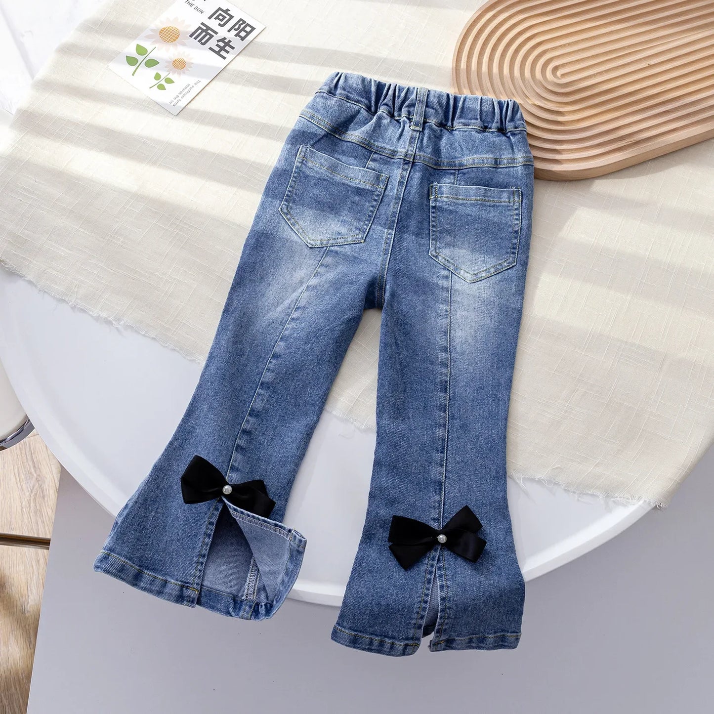 Kids Jeans 2023 Girls Jeans Bow Kids Clothes Girls Clothes 1 To 6 Years Jeans for Girls Baby Girl Jeans Pants