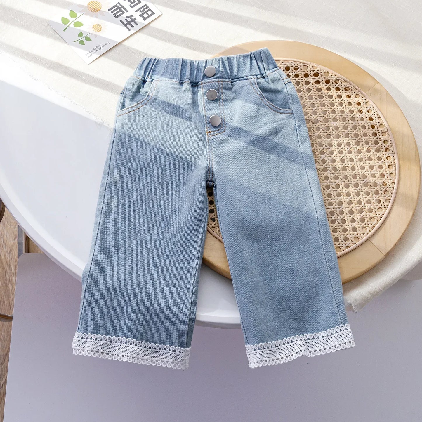 Kids Jeans 2023 Girls Jeans Bow Kids Clothes Girls Clothes 1 To 6 Years Jeans for Girls Baby Girl Jeans Pants