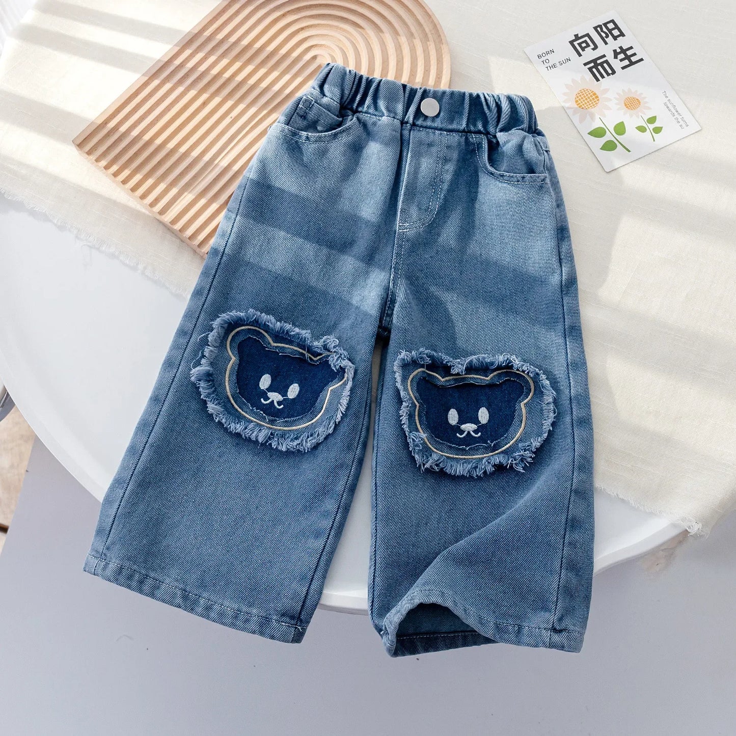 Kids Jeans 2023 Girls Jeans Bow Kids Clothes Girls Clothes 1 To 6 Years Jeans for Girls Baby Girl Jeans Pants