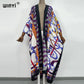 2021 WINYI new Cotton Bikini Sweet Lady Pink Boho Print Self Belted Front Open Long Kimono Dress Beach Tunic Women Wrap Dresses