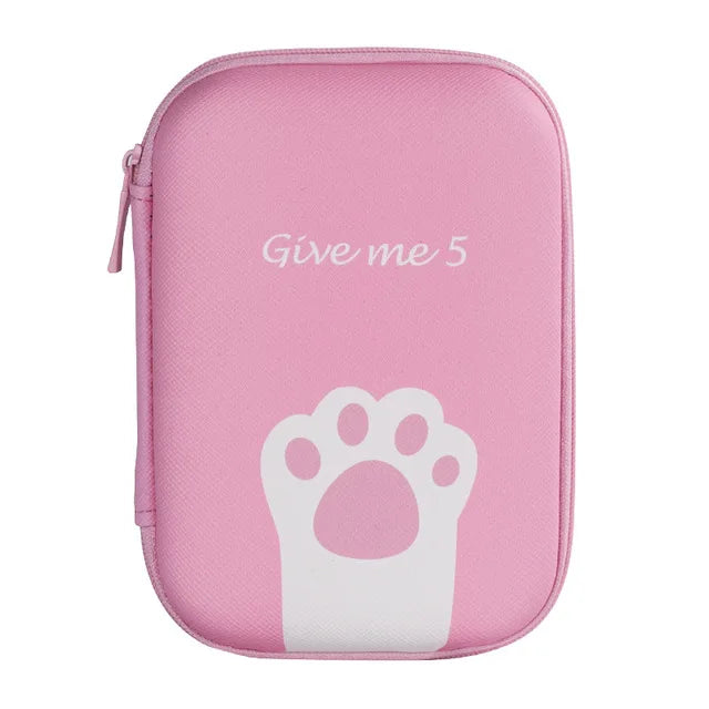 New Zipper Earphone Storage Bag Case For Headphone Charger Earbuds Key Coin Hard Holder USB Charging Cable Bags Sleeve Case