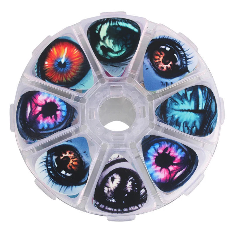 SOACH 50pcs guitar picks pick 1 box case colorful fashion Guitar Accessories cartoon Guitar paddle Mix Plectrums + Clear Makeup