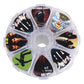 SOACH 50pcs guitar picks pick 1 box case colorful fashion Guitar Accessories cartoon Guitar paddle Mix Plectrums + Clear Makeup