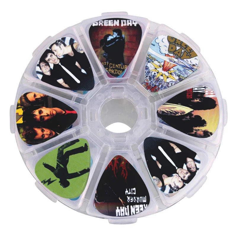SOACH 50pcs guitar picks pick 1 box case colorful fashion Guitar Accessories cartoon Guitar paddle Mix Plectrums + Clear Makeup