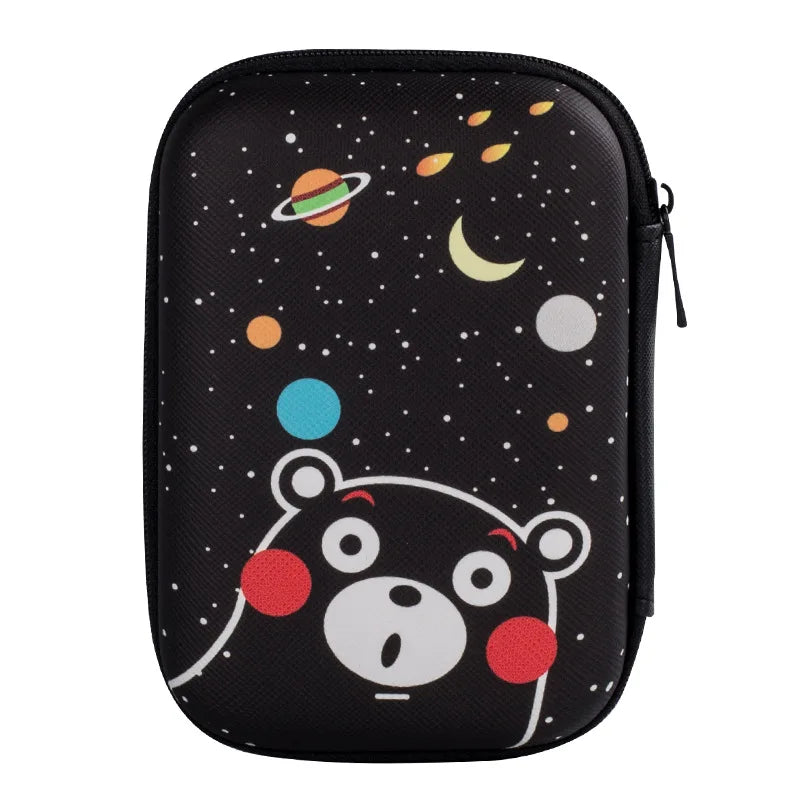 New Zipper Earphone Storage Bag Case For Headphone Charger Earbuds Key Coin Hard Holder USB Charging Cable Bags Sleeve Case