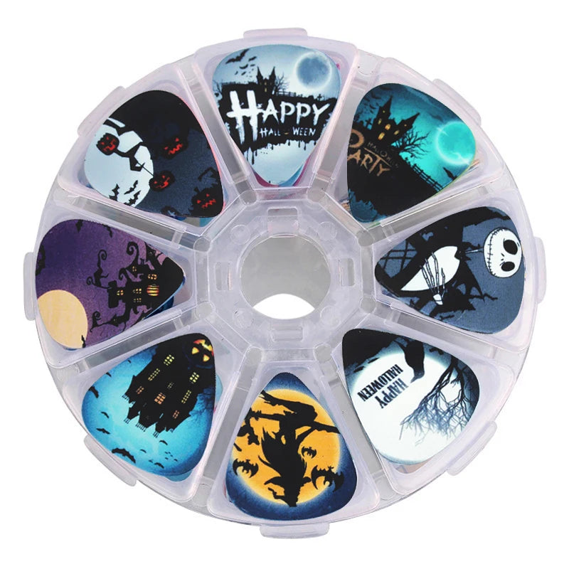 SOACH 50pcs guitar picks pick 1 box case colorful fashion Guitar Accessories cartoon Guitar paddle Mix Plectrums + Clear Makeup