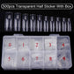 Nail Capsules 500pcs/Box Artificial Nail Tips Full Cover Nails Tips Acrylic Transparent Nail Capsules French Manicure False Nail
