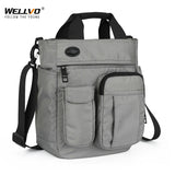 Men Multifunction Shoulder Messenger Bag Headphone Hole Waterproof Nylon Travel Handbag Large Business Storage Sling Bags XA11C