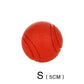 HOOPET Dog Toy Rubber Ball Bite-resistant Ball Toy for Dogs Puppy Teddy Pitbull Red Color Solid Ball S-XL Pet Supplies