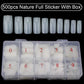 Nail Capsules 500pcs/Box Artificial Nail Tips Full Cover Nails Tips Acrylic Transparent Nail Capsules French Manicure False Nail