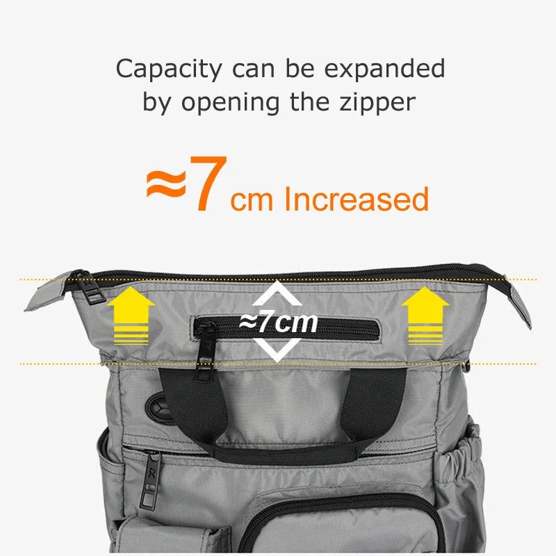 Men Multifunction Shoulder Messenger Bag Headphone Hole Waterproof Nylon Travel Handbag Large Business Storage Sling Bags XA11C