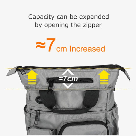 Men Multifunction Shoulder Messenger Bag Headphone Hole Waterproof Nylon Travel Handbag Large Business Storage Sling Bags XA11C