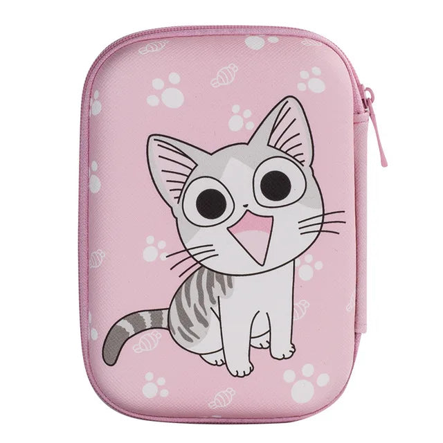 New Zipper Earphone Storage Bag Case For Headphone Charger Earbuds Key Coin Hard Holder USB Charging Cable Bags Sleeve Case