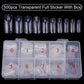 Nail Capsules 500pcs/Box Artificial Nail Tips Full Cover Nails Tips Acrylic Transparent Nail Capsules French Manicure False Nail