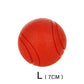 HOOPET Dog Toy Rubber Ball Bite-resistant Ball Toy for Dogs Puppy Teddy Pitbull Red Color Solid Ball S-XL Pet Supplies