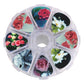 SOACH 50pcs guitar picks pick 1 box case colorful fashion Guitar Accessories cartoon Guitar paddle Mix Plectrums + Clear Makeup
