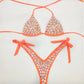 2020 venus vacation new style diamond bikini set bandage open swimwear push up rhinestone bling stones swimsuit sexy women swim