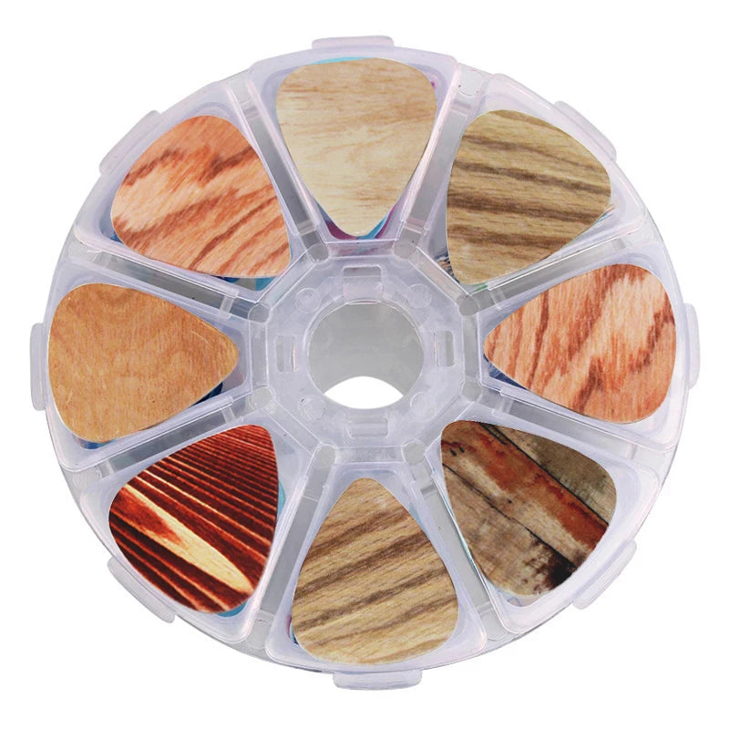 SOACH 50pcs guitar picks pick 1 box case colorful fashion Guitar Accessories cartoon Guitar paddle Mix Plectrums + Clear Makeup