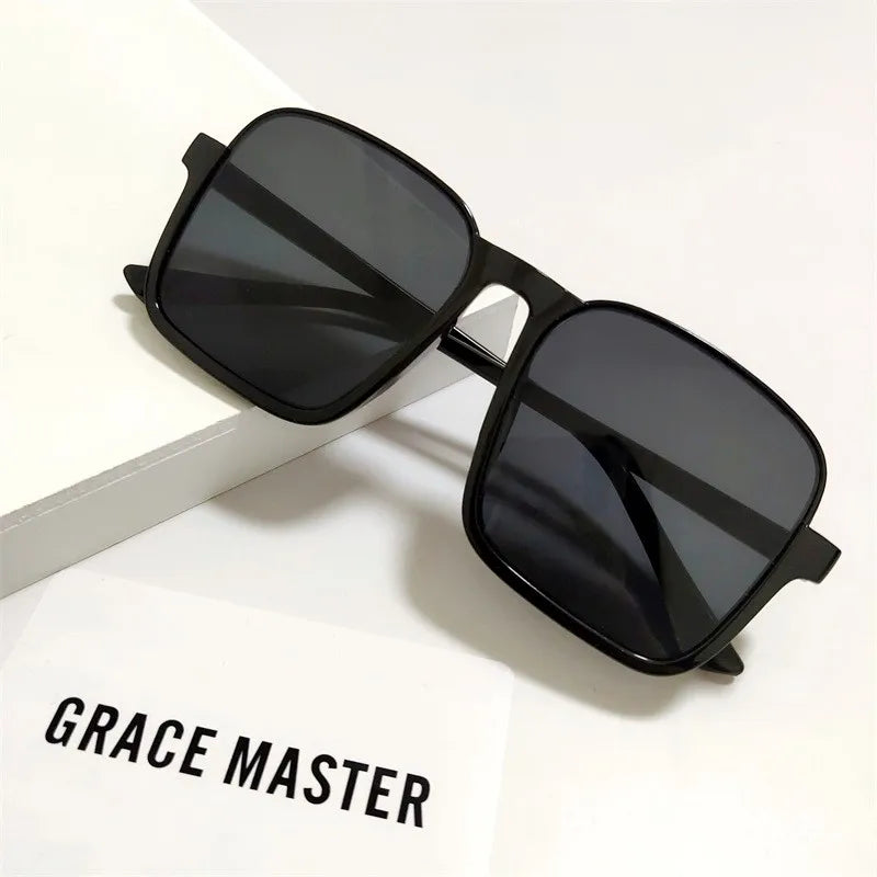 Oversized Square Sun Glasses For Men Women 2022 Fashion Popular Ins Luxury Brand Design Eyewear Trending Uv400 Shades New
