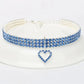 Pet Necklace Love Water Drop Water Diamond Cat Collar Dog Neck Jewelry Exquisite Cute Cat Gem Alloy Puppy Kitten Pet Supplies