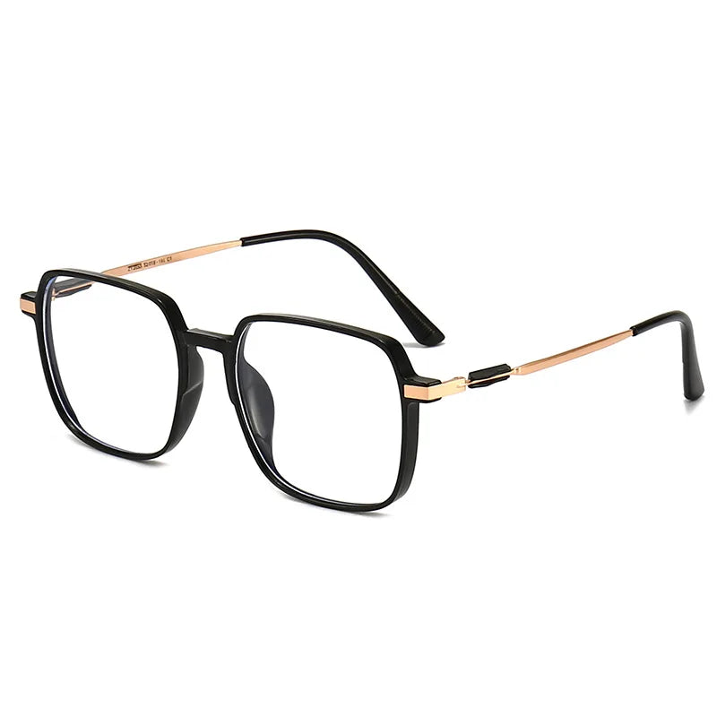 Square Blue Light Blocking Glasses Man And Women Black Oversized Optical Eyeglasses Vision Spectacles Big Frame Computer Eyewear