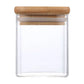 Glass Food Storage Containers With Wooden Lid Kitchen Snack Fruit Candy Nut Sundries Coffee Storage Organizer for Kitchen