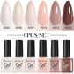 LILYCUTE 6Pcs/set 7ml Coffee Series Gel Nail Polish Kit 125 Colors Manicure Semi Permanent Soak Off UV Nail Art Gel Varnish