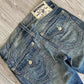 Vintage Buddha Jeans Y2K Men's Jeans Women's Pocket Embroidered Jeans Patch Leather Vintage Blue Jeans Loose Fit Jeans   pants