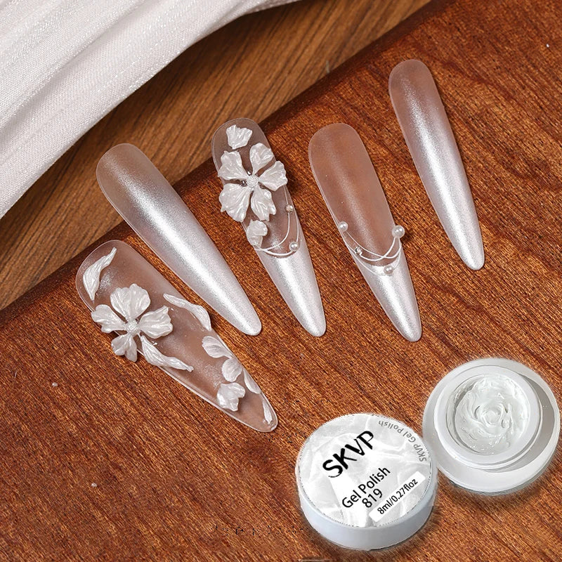 Nail stamping Drawing Gel Plaster Effect 3D Sand Texture slapped gradient effect Gel Polish UV Nail Polish Lacquer Varnish