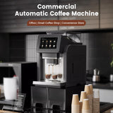 Mcilpoog WS817-Plus 7"colorful large screen Automatic Espresso Machine with Milk Frother,  21 Flavors for Home & Office