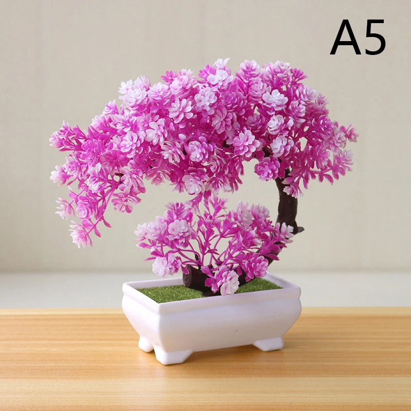 Simulation Fake Potted Bonsai Tree Artificial Plant Desk Ornament Artificial Plant Bonsai Small Tree Pot Home Decoration