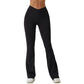 Flare Leggings Yoga Pants Women Bell-bottoms Yoga Trousers High Waist Fitness Pants Stretch Gym Casual Sports