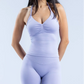 Gym Beautiful Open Back Bra Running Workout Halter Impact Longline Strappy Top Sports Yoga Vest Women's Fitness Tank Top