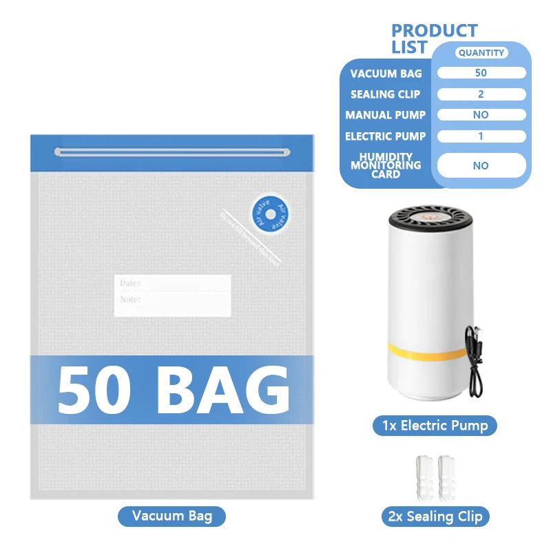 Filament Vacuum Storage Bags with Hand/Electric Pump, 3D Printer Accessories, for PLA ABS PETG Nylon TPU ASA Filament Keep Dry