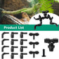 360Degree Rotating Reptiles Fogger Mist Sprinkler Terrarium Nozzle Adjustable Greenhouse Irrigation Pet Cooling System Sprayer
