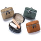 New Women's Genuine Leather Compact Halterneck Coin Purses Simple and Portable Makeup Storage Bag Mini Headphone Bags