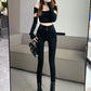 winter warm thick fleece woman's jeans with high waist jeans woman mom jeans women's jeans for women jean femme clothe black