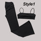 Gym Leggings Women High Waist Flared Pants Cross Waist Sport Tights Ladies Push Up Fitness Leggin Workout Clothes