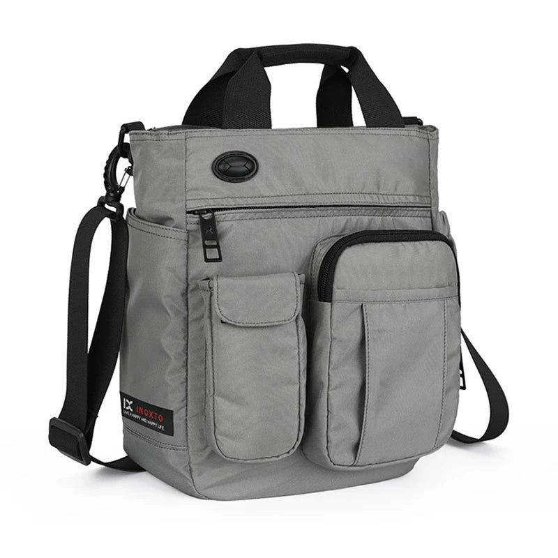 Multi Function Men's Shoulder Messenger Bag With Headphone Hole Waterproof Travel Handbag Large Capacity Storage Bags сумкаbolso