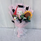 Graduation Gifts Sanrio Kuromi Hello Kitty With Crochet Sunflower Bouquet My Melody Cinnamoroll  Mother's Day Birthday Gifts
