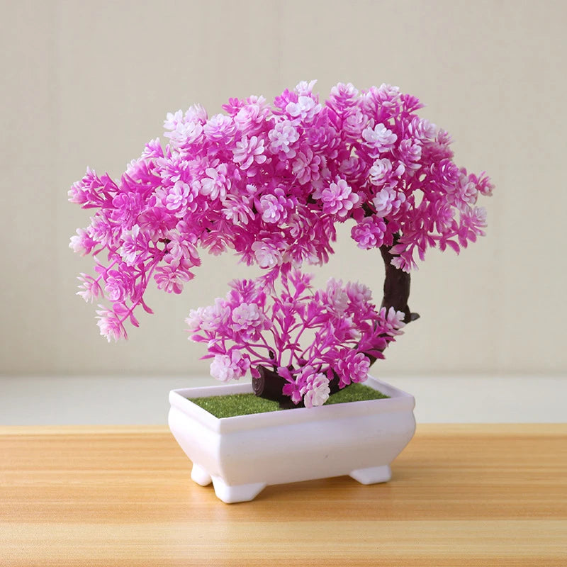 Simulation Fake Potted Bonsai Tree Artificial Plant Desk Ornament Artificial Plant Bonsai Small Tree Pot Home Decoration