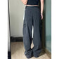 Jeans 2025 New American Hiphop High Waist Loose Floor Wide-leg Pants Men Clothing Denim Men's Korean Reviews Many Men's Clothes